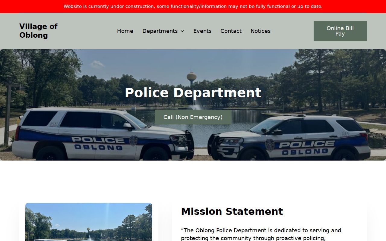 Official Oblong Police Department page
