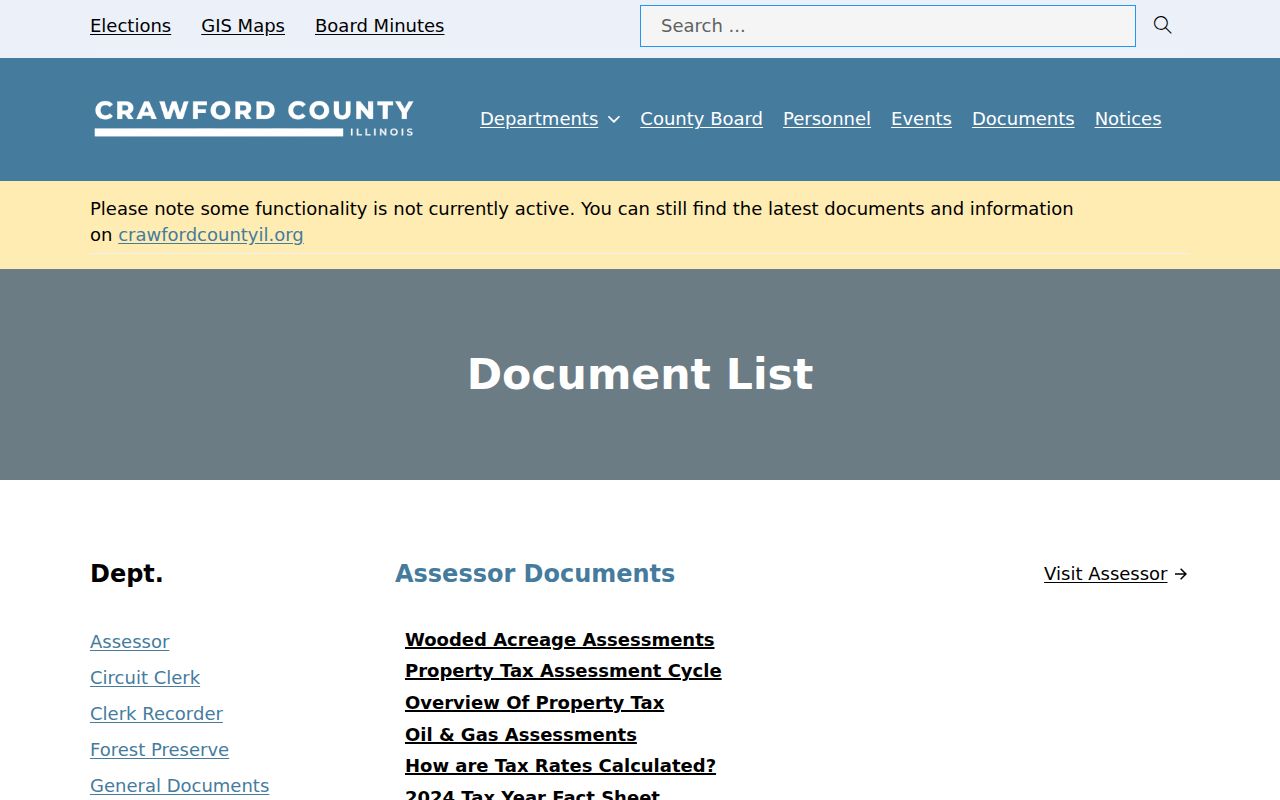 Crawford County criminal record FOIA document library
